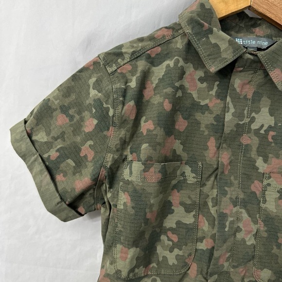 Title‎ Nine Brash Utility Romper Wailea Camo Print XS Women’s - Picture 10 of 11